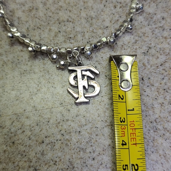 Bracelet Florida State University  Silver/Silver tone jewelry . ADJUSTABLE - Picture 7 of 7